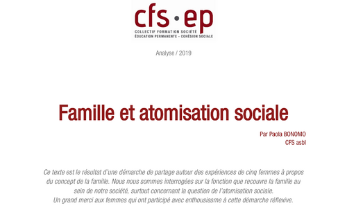 Famille et atomisation sociale